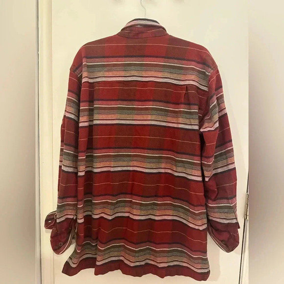 Outdoor Life Shirt Men's Extra Large XL Red Southwest Baja Flannel Shacket - Picture 2 of 4